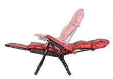 IlGruppone Sdraio INCLINABILE Ecopelle Sedia Poltrona Made in Italy Imbottita Giardino Interno Esterno Nera O Rossa