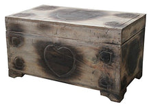 Wohnkult - Cassapanca in legno di palma anticato, 60 cm, ideale come regalo di nozze