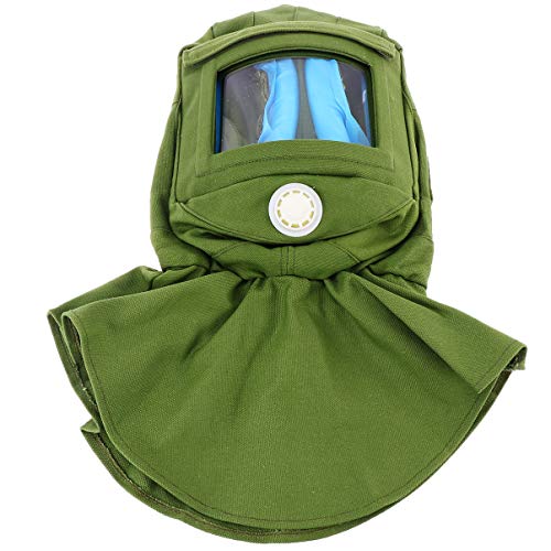 Milisten Cappuccio Sabbiatura Cappuccio Scialle Cappuccio Sabbiatore Visiera Anti Polvere Cappuccio Protettivo Personale