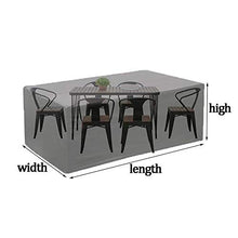 ALGFree Giardino Copertura Telone, Copertura Tavolo Terrazze Impermeabile Durevole Terrazza Giardino Rettangolo, Personalizzabile (Color : Nero, Size : 160x160x100cm)