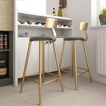 LLT Pratico Sgabello da bar sgabello da cucina Bar Colazione da pranzo in stile sedia contatore moderna Gold Metal frame Soft cuscino di sicurezza del sedile Carico 150 Kg,Rosa,68 cm