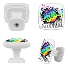 Calcio arcobaleno 4 PCS Pomelli per Porta, Pomolo per Mobile, Pomelli per Mobili con Viti, Maniglia per Armadietto, Pomelli per Porta, Pomelli per Cassetti per Porta, Armadio, Cassetto e Credenza