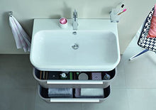 Lavabo Duravit Happy D.2 60cm con troppopieno, con Panca per Rubinetto, 1 Foro per Rubinetto, colorazione: Bianco con Wondergliss - 23166000001