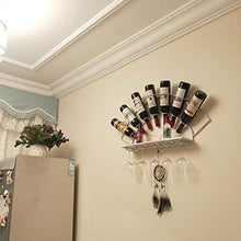 RINGLICHT F Ferro Battuto Wall Hanging Wine Rack Decorazione, Wine Rack Bottiglia, Wine Rack Rack, Decorazione Parietale Calice Rack, Mensole A Muro Hanging Sospensione Portabicchieri