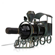 WGGTX Treno del Vino Bottle Holder Arte del Ferro Creativo del Vino del Metallo Rack Classic Craft Miniature Bottiglia Stand