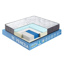 OnNuvo Materasso Matrimoniale Antidecubito, Molle Insacchettate Indipendenti 7 Zone, Lastra AirTechFoam+, Sostegno Perimetrale, 22 cm, Ortopedico, Ipoallergenico, Ergonomico (160x200x22) Venezia