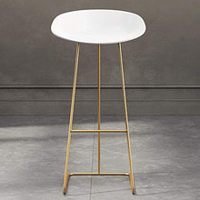 MYAOU Sgabelli da Bar con Struttura in Ferro Metallico, Sedile in Materiale PP, sedie da Bar per la casa del Ristorante, Sgabello Alto 65/75 cm di personalità Creativa Fatta a Mano