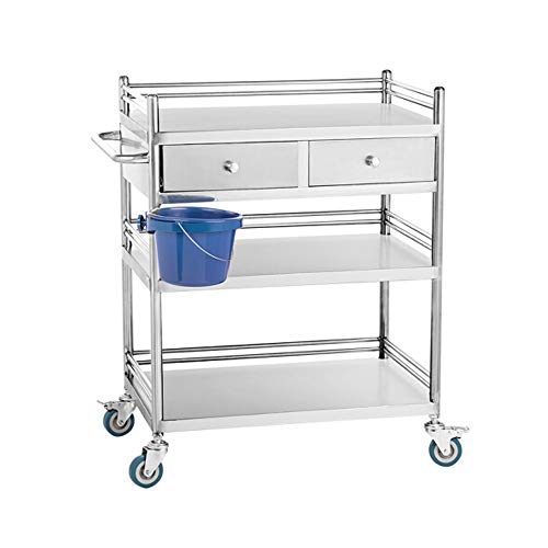 Quattro Ruote portatile strumento di archiviazione Carrello Carrello for ripiani, struttura for soggiorno mobile in acciaio inossidabile conveniente struttura for camera da letto for bagno di grande c