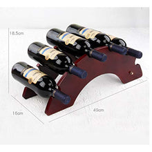 Portabottiglie per Vino Scaffale per Vino in Legno Scaffale per Vino da appoggio e da appoggio per Cucina, Sala da Pranzo, Armadio per dispensa, espositore per Bar Scaffale per Vino (Color : E)