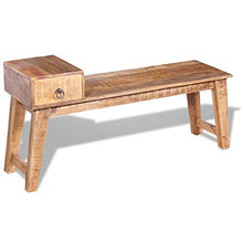 vidaXL Panchina Panca da Giardino Esterno con Cassetto Legno 120x36x60 cm