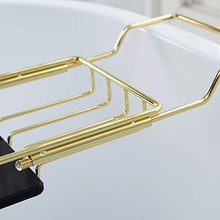 Porta Vasca in Metallo, Retrattile Impermeabile con Porta Bicchiere da Vino E Supporto per iPad/Porta Libri Portaoggetti da Bagno, Adatto per La Maggior Parte delle Vasche