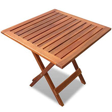 Tavolo da Giardino Pieghevole in Legno, tavolino da caffè in Legno di Acacia Tavolino Quadrato Piccolo tavolino da Salotto per Giardino Patio, 46 x 46 x 47 cm