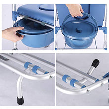 Sedia da Doccia con Ruote Sedia da Toilette E Sedile Imbottito per WC Sedia da Trasporto per Sedia A Rotelle Vasca da Bagno WC 90X53X53Cm A