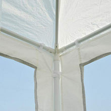 Outsunny Tenda Gazebo da Giardino Pieghevole con Zanzariera Rimovibile in Metallo e PE, 595x295x255cm Bianco