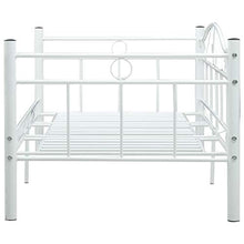 BIGTO - Struttura letto in acciaio per camera da letto, 90 x 200 cm, colore: Bianco