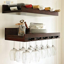 LHQ-HQ Wine Rack Parete in Legno massello pensile Vino della casa Vivente Mensola Camera cremagliera enoteca Vino Rack Cucina pensile cremagliera in Legno massello