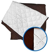 CASA VE Copridivano 2 Posti Copertura su Due Lati Imbottito Reversibile Copertura Divano per Cani/Gatti 179 x 124 Marrone