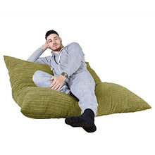 Lounge Pug®, Cuscino Pouf Sacco XL, C450L CloudSac, Pieno De Fiocchi di Lattice e Poliestere, Corda Classica - Lime
