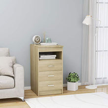 FAMIROSA Cassettiera Rovere Sonoma 40x50x76 cm in Truciolato