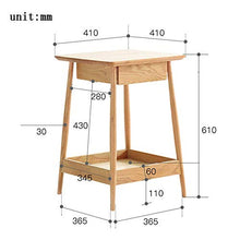 DGHJK Mobili per la casa, Comodino, Comodino, Comodino in Legno, Camera da Letto, con cassetto e ripiano , mobili per la casa multifunzionali , 16,1 '' x16,1 '' x 24 ''