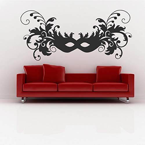 T-MK1169 - Adesivi per testiera del letto, 57 x 126 cm, colore: Nero
