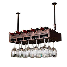 SBDLXY Scaffale da Bar Scaffali sospesi a soffitto Portabottiglie Portabottiglie da Parete | Portabottiglie e Bicchiere | Arredamento per la casa e la Cucina | Rack di stoccaggio | Espositore per d