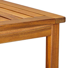 Deuba Tavolino Washington in Legno Acacia Oliato Interno Esterno 45x45x45cm Giardino terrazzo Patio Balcone