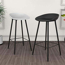 LWW Sedie, Iron Bar Chair Sgabello Alto Pp Sedile Soggiorno contatore sedia del ristorante Tempo libero Non Slip-Rinforzo tavolo e sedia pratica,Height65cm