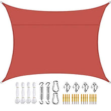 Ombreggiante Rettangolo,Tendalino Parasole in Poliestere Con Protezione Contro Il Sole 95% UV Impermeabile Per Giardino Esterno Patio Party, Con Kit Di Fissaggio A Fune,4 * 5m