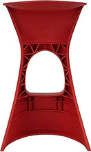 Totò Piccinni Sgabello Style in Polipropilene Design Top Arredo Casa Cucina Bar Giardino Ristornate (Rosso (Next))