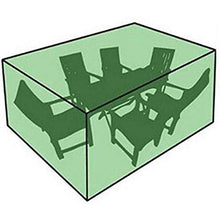 LIMENG - Copertura protettiva rettangolare impermeabile per mobili da giardino, protezione UV, 6 misure (verde) 308 x 138 x 89 cm