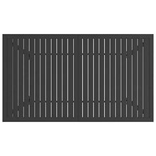 Qnotici Tavolo da Pranzo da Giardino con Struttura in Acciaio Verniciato a Polvere, Tavolo da Pranzo da Esterno in Stile Industriale 140 x 80 x 72 cm (Lunghezza x Larghezza x Altezza) -Antracite
