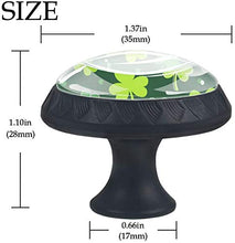 Clover Leaf Pomelli per Porta Set di 4 Pomelli per Mobili Manopole per Cassetti Cucina Armadio Vetro