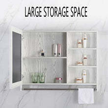 Armadietti a specchio Impermeabile Specchio Bagno WC A Parete Mobile A Specchio da Bagno con Anta Mobile Portaoggetti da Bagno A Muro (Color : Bianca, Size : 60 * 12.5 * 70cm)