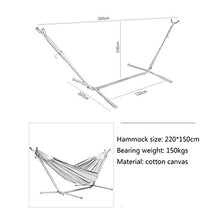 CYzpf Amaca da Campeggio con Cuscino Portatile Leggero Mobili da Giardino per Esterni Singolo Doppio Equipaggiamento per Dormire in Tela Viaggi Beach Garden Lounging Indoor