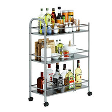 YiYi Serving Trolley Carrello Staccabile in Acciaio Inox Carrello da Servizio Carrello per Pulizia Carrello da Cucina, Ideale per Hotel, ristoranti e Case di Cura, 3 Dimensioni