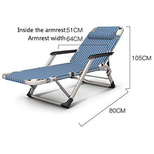 ZHANGYY Sedie a Sdraio per Patio Sedia a Sdraio, Pausa Pranzo Pieghevole Letto Siesta Schienale Multifunzione per Adulti Sedia pigra Portatile Facile da Usare su Sedia 178x52x25cm Durevole