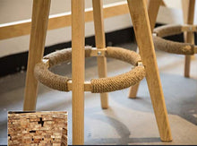 CSQ-Confortevole Casa Sgabelli, Solide Gambe in Legno di feci Ristorante Bar Sgabello Creativo Reception Sgabello può ruotare Libero Sgabello/Altezza Seduta: 63 / 73CM Mobili Decorativi