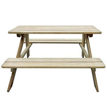ARONTIME - Mobilia da giardino in rattan, per bambini, tavolo da picnic, 89 x 89,6 x 50,8 cm