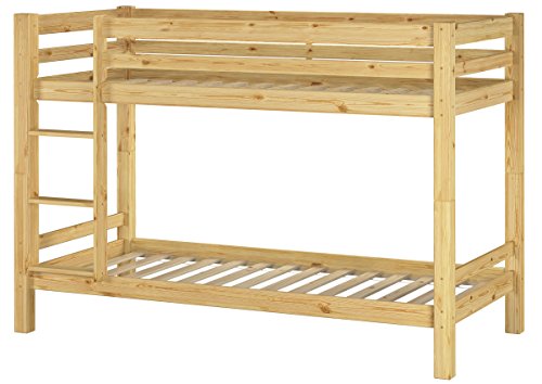 Erst-Holz Letto a Castello 90x200 per Bambini in Pino massello divisibile con doghe rigide 60.09-09