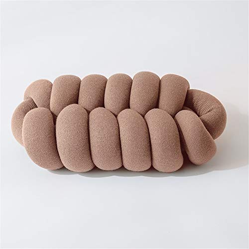 Creative Knot Cuscino Sedia Divano Supporto Posteriore Supporto Guardia Acrylic Ovale Lungo Gettare Cuscino Cuscino Cuscino Cuscino Custodia Casa Decorativo Super,Brown