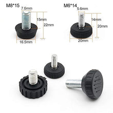 Zhouzl Casa & Giardino 100 PCS Regolabile Rilievo del Piede Mobili Vite Supporto Stub, M8x15 Casa & Giardino