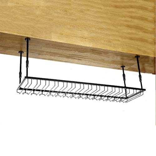 MoDi Wine Glass Rack Hanging Vino Calici Supporto della cremagliera Wine Glass mensola di Vetro Wine Rack Champagne Vetro Rack Vetro Vino Rack mensola di Vetro Bancone Wine Rack (Size : 120 * 40cm)