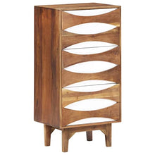vidaXL Cassettiera 43,5x35x90 cm in Legno Massello di Acacia