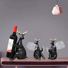 XUSHEN-HU (Nero Ristorante Wine Rack Cooler Decorazioni Decorazioni Decorate In Stile scandinavo Creativo Decorazioni per la Casa Cervo 39,5 * 9 * 28 cm Delicata Bella Casa