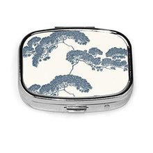 Scatola quadrata per pillole medicinali con luce fredda Bonsai albero giapponese moda pillola organizzatore viaggio pillola dispenser per vitamine integratori