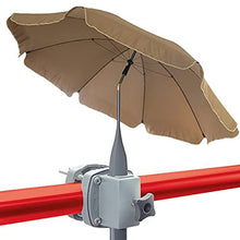Set 4smile - ombrellone + porta ombrellone ringhiera del balcone SunnyBoy - ombrellone 200 cm SunnyJoy con clip, pieghevole, protezione solare UV 50+ - set completo