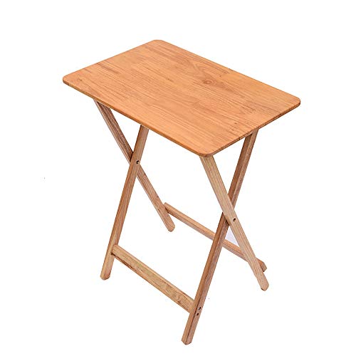 JW-YZWJ Tavolo Pieghevole in Legno massello Tavolo da Pranzo Tavolo da Pranzo Balcone Piccolo Tavolo Quadrato Semplice Tavolo da Studio all'aperto Tavolo Portatile,A