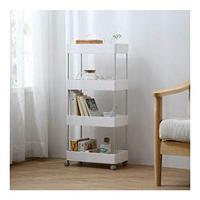 LYM &ripiano di stoccaggio Cucina Rack di stoccaggio, delle Famiglie Multifunzione Floor-Standing Camera Bagno Mensola -4 Strato Scaffale di Finitura