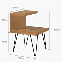 L.w.s Mobili per camera da letto Codice comodino Canada abete in legno Nordic Comodino Assemblaggio Cabinet Semplice Mobile moderno Cabinet in ferro battuto Letto in legno Bed Small Cabinet 50x50x50cm